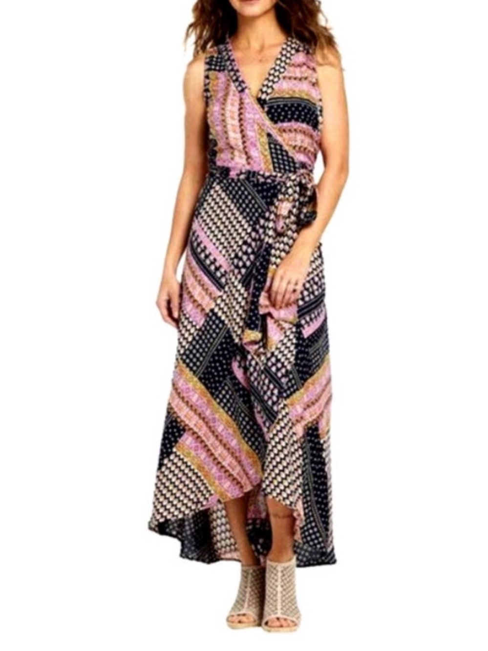 Anthropologie Raga Hadley Wrap Midi Sleeveless Dress. Size XS.‎